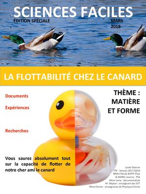 SCIENCES FACILES : Edition spéciale TPE sur la flottabilité du canard