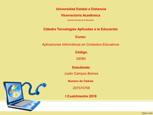 Aplicaciones Informáticas - Justin Campos