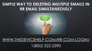 How To Deleting Multiple Emails In Rr Email Simultaneously?