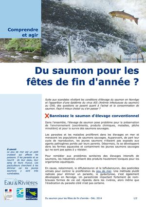 Fiche Connaitre Et Agir - Du Saumon Pour Les Fêtes V 2014 12