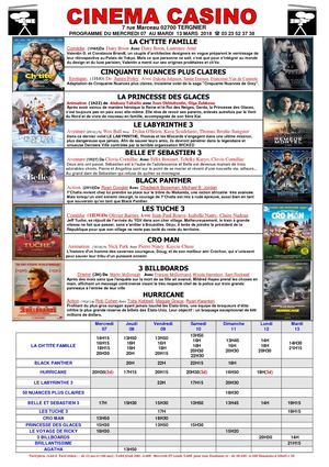 Programmme Du 7 Au 13 Mars 2018