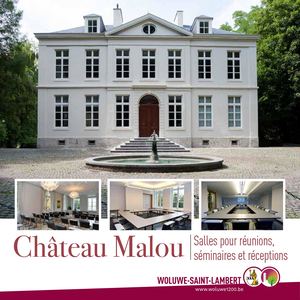 Le château Malou, ses salles pour réunions, séminaires et réceptions