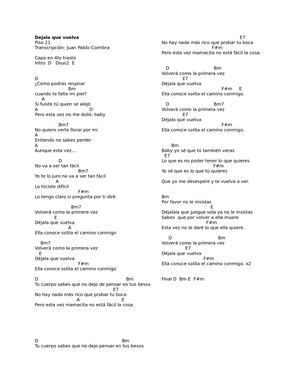 Piso 21 - Dejala Que Vuelva