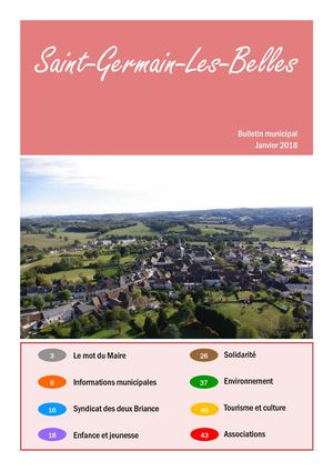 Bulletin Municipal 2018 - Saint Germain Les Belles