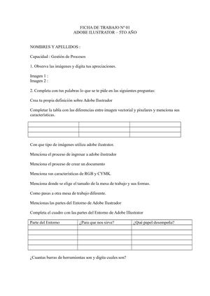 Ficha De Trabajo 1 I Bimestre18