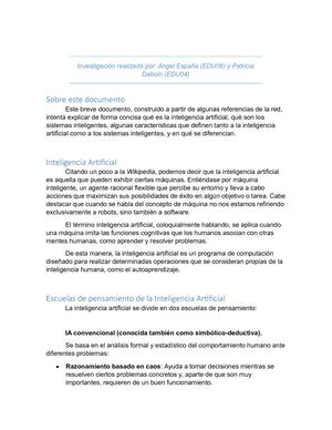 Inteligencia Artificial Y Sistemas Inteligentes