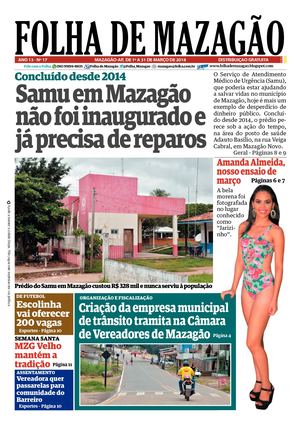 Folha de Mazagão edição de março de 2018