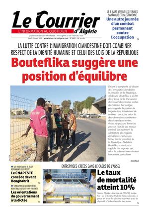 Le Courrier D'Algérie Du Jeudi 8 Mars 2018