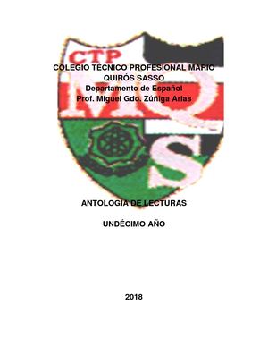 Antología 11° Fabian Dobles