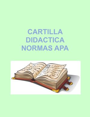 Cartilla Normas Apa