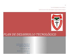 Plan De Desarrollo Tecnologico Institucion Educativa Jose Roberto Vasquez