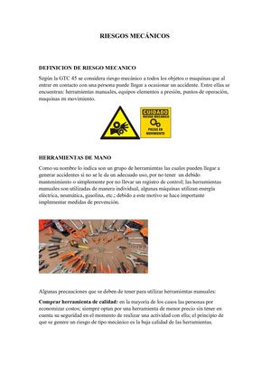 Guía Riesgos Mecánicos Y Eléctricos