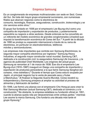 Empresa Samsung 2018