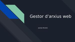 Gestor D’arxius Web