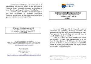 AMFAR A15 358 Travaux Dans L'îlot A (1982)