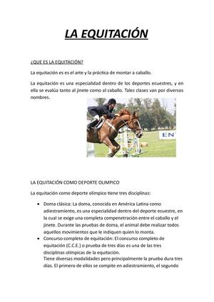 La Equitación