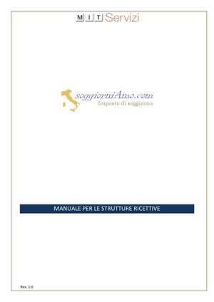 Manuale Utente Soggiorniamo