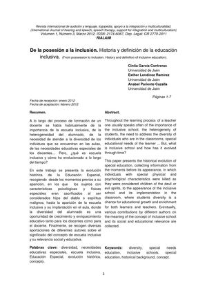 Artículo Inclusión