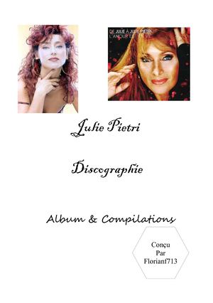 Julie Pietri - Discographie - Album & Compilation