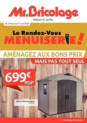 Opé 14 Mars 18 - Cata 8p -Plein Air/Menuiserie