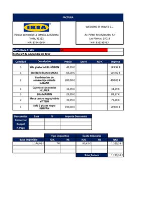 Anexo 38 Factura IKEA