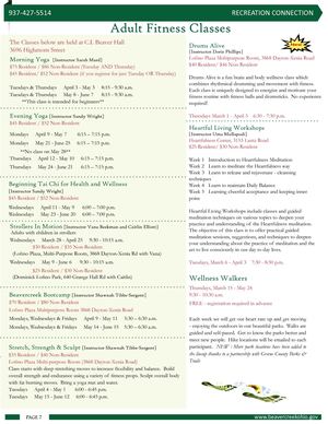 Recreation Connection Spring 2018 LINKS