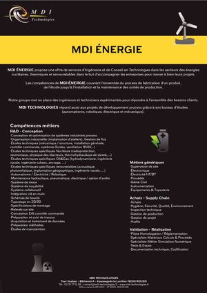 Plaquette Présentation Mdi Energie
