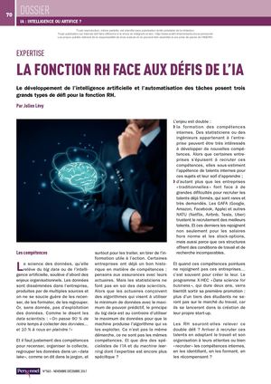 Extrait du dossier IA - revue Personnel (nov. déc. 2017)