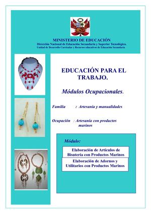 Artesania Con Productos Marinos Ept