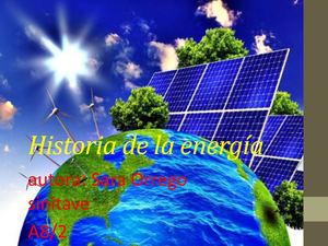 Historia De La Energía
