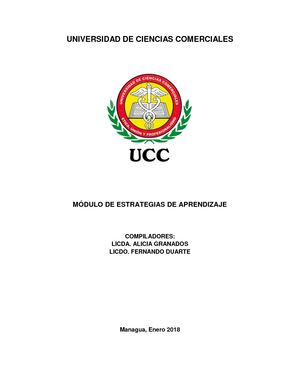 Manual De Estrategias De Aprendizaje 2018