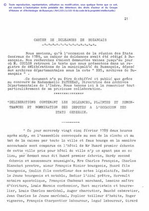 Bull 2 Document Cahier De Doléances De Buzançcais 365
