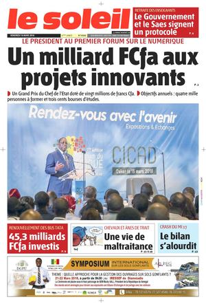 Edition Du 16 Mars 2018