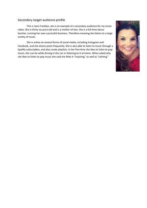 Secondary Target Audience Profile