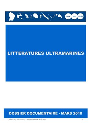 Litteratures Ultramarines