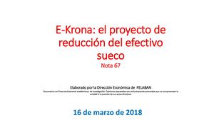 E-Krona: el proyecto de reducción del efectivo sueco
