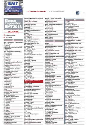 Elenco Espositori Bmt 2018
