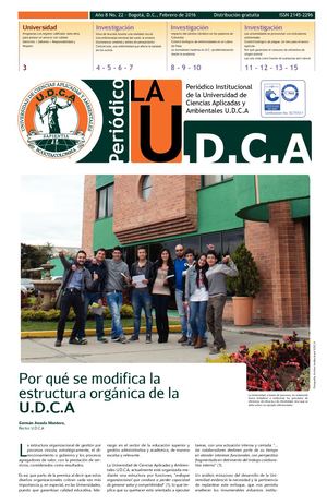 Periódico La U D C A Febrero De 2016