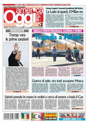 America Oggi 16 Marzo 2018