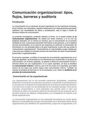 Comunicación Organizacional