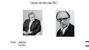מצגת 70 שנה למדינת ישראל