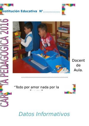 Carpeta Didactica Inicial 2016