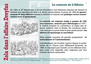 EXPOSITION Zola dans L'affaire Dreyfus