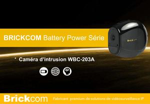 NEW ! Brickcom Power Battery Camera