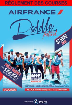 Règlement des courses Air France Paddle Festival 2018 - Mis à Jour 17.03.18
