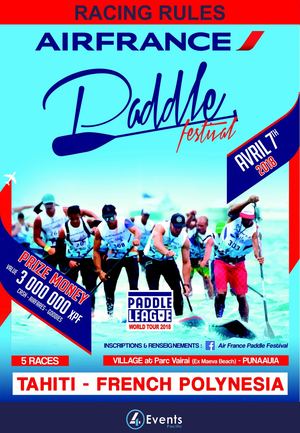Racing Rules - Air France Paddle Festival 2018 - Updated 03.17.18