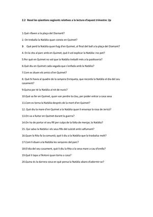 La Plaça Del Diamant