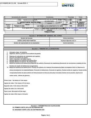 Acta De Acuerdos 2018 I Auditoria 11 00 Am 100 Pm