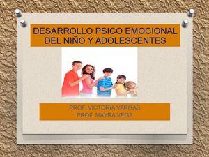 Desarrollo Psicológico Del Niño Y Adolescentes