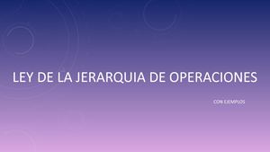 JERARQUÍA